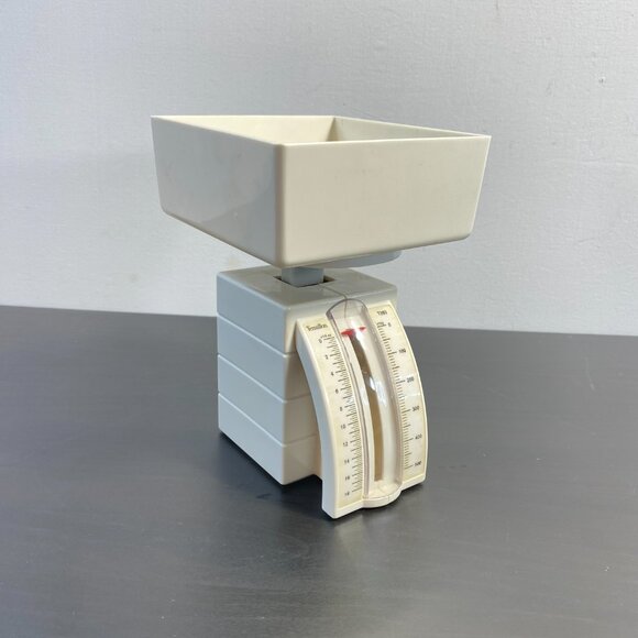 Vanilla White Plastic TERRAILLON Kitchen Scales, Max 500 G, Working, Vintage - Picture 2 of 10